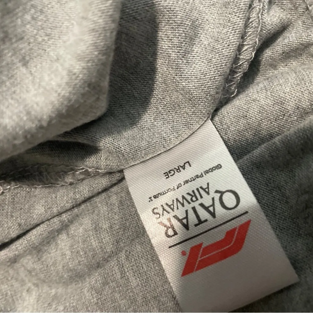 Qatar Airways Gray Track Pants Size L - Image 3