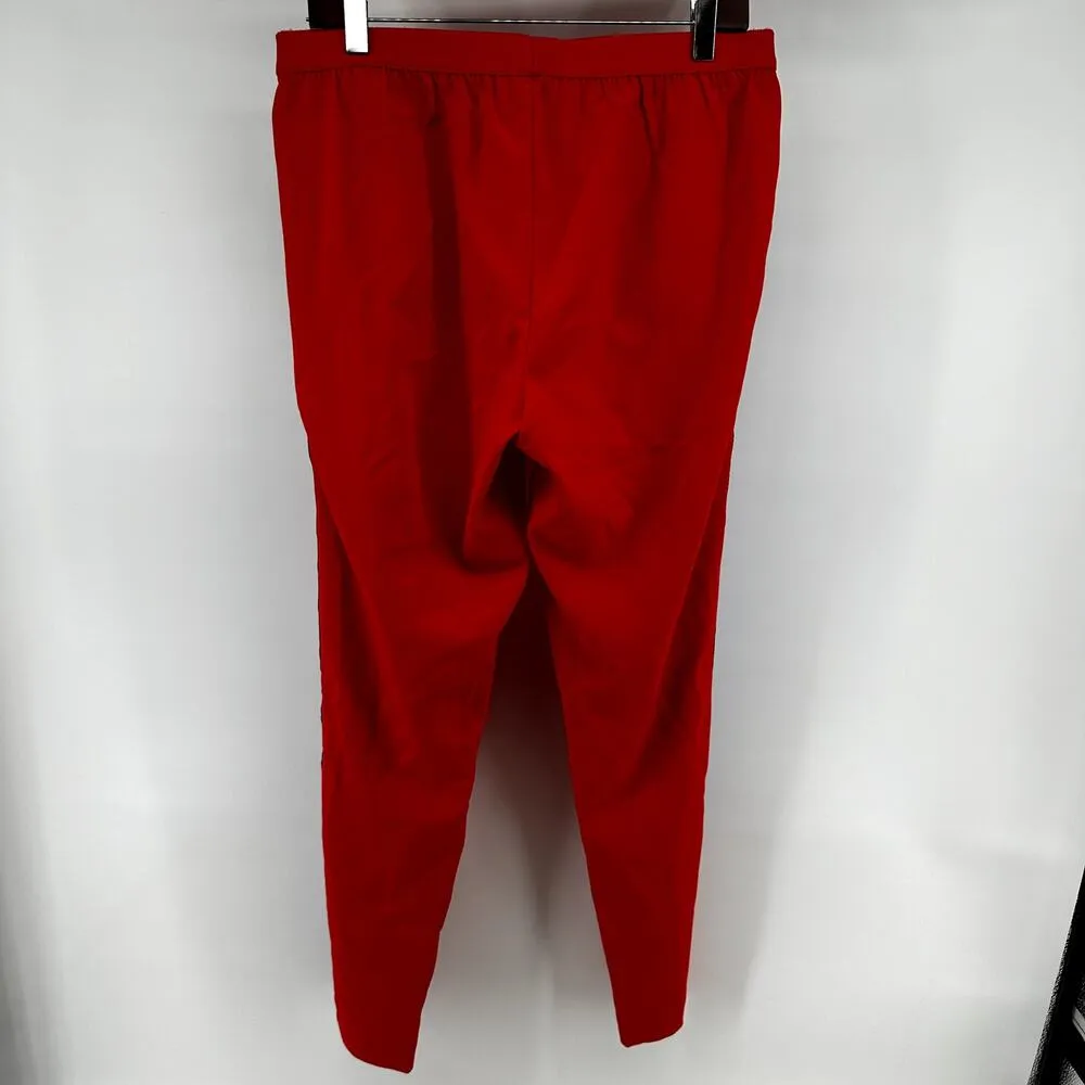 Zadig & Voltaire Paula Band Pants Trousers Tuxedo Stripe Pockets Red 42 XL NWT - Image 6