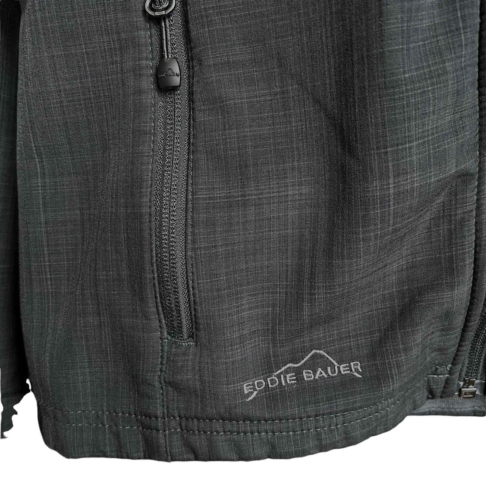 Eddie Bauer  Shaded Crosshatch Soft Shell Jacket Princeton Gray Medium - Image 4