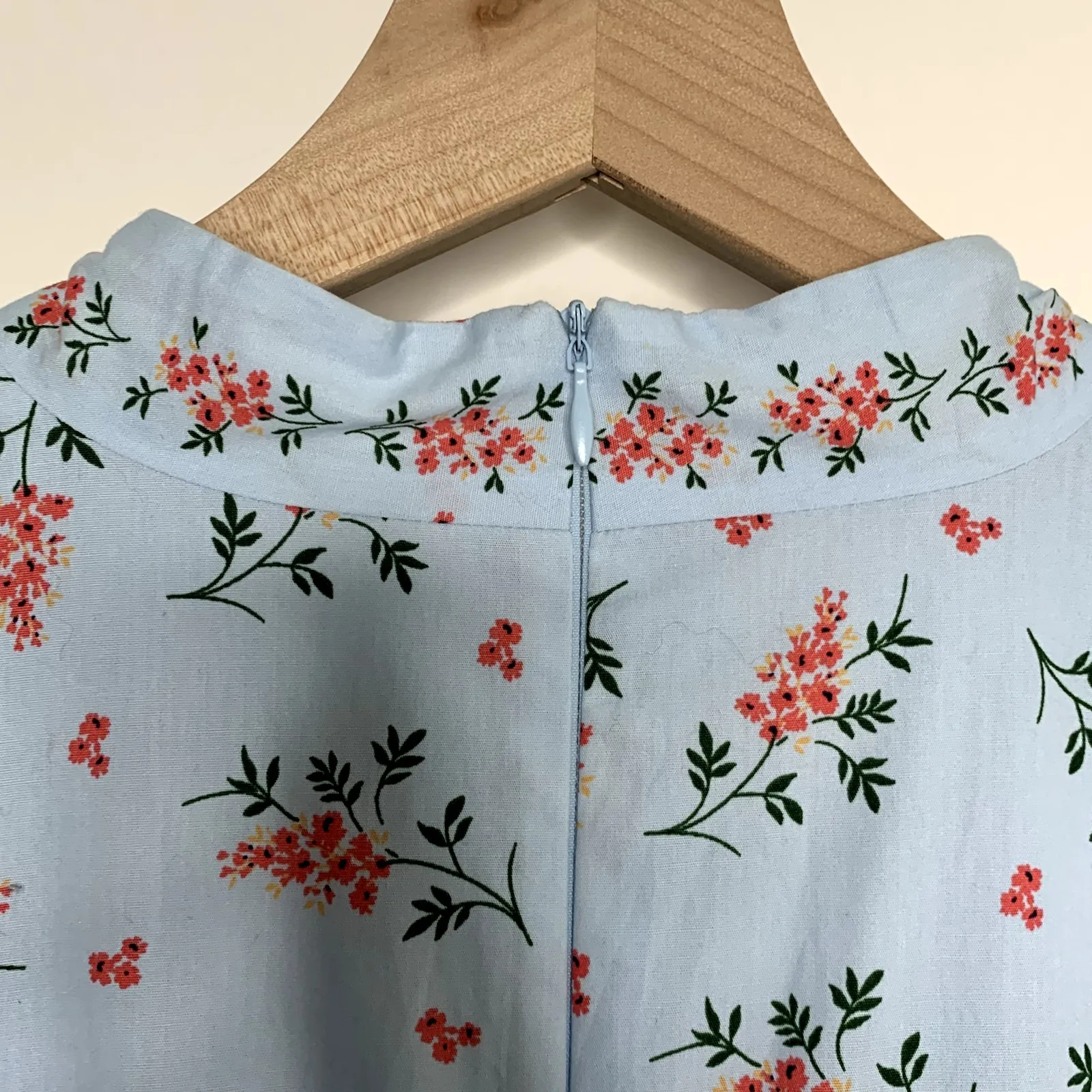 Gal Meets Glam Blue Cecily Floral Mini Dress Womens US 8 - Image 12