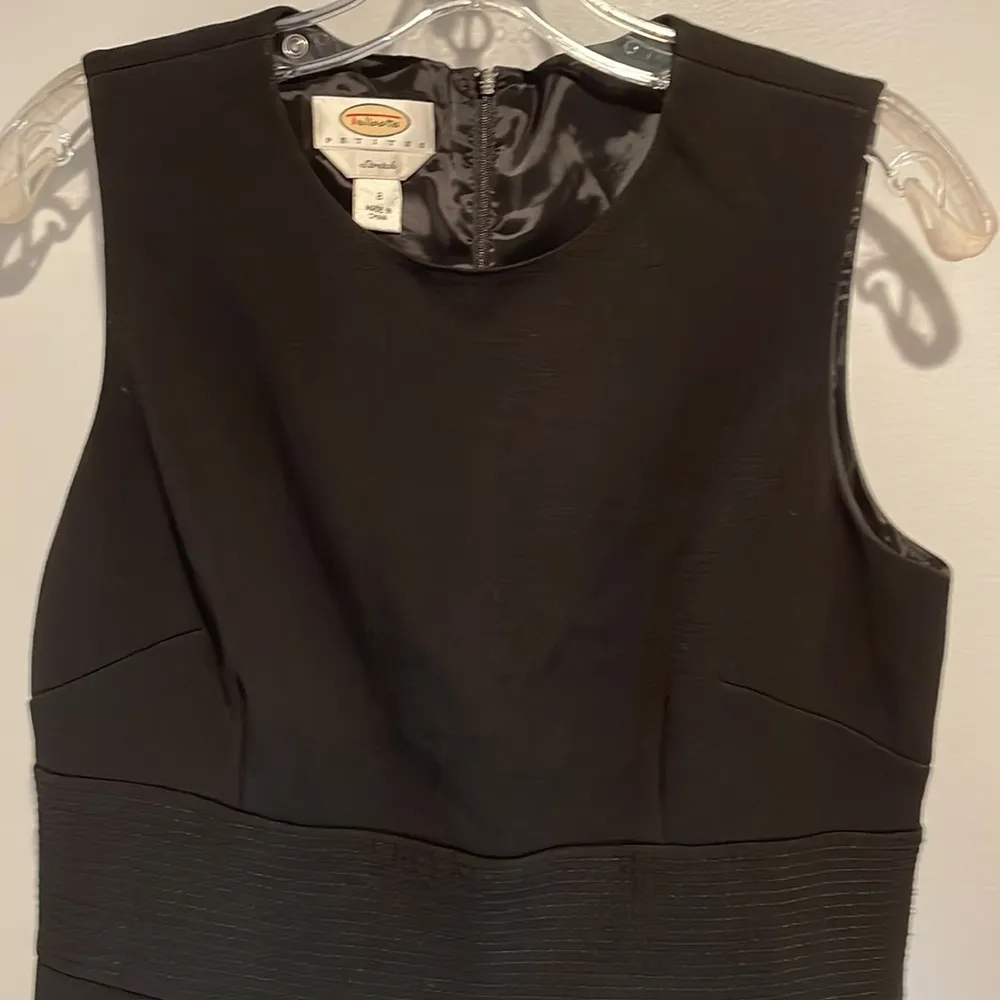Talbots Petites Black Sleeveless Stretch Sheath 8P - Image 3