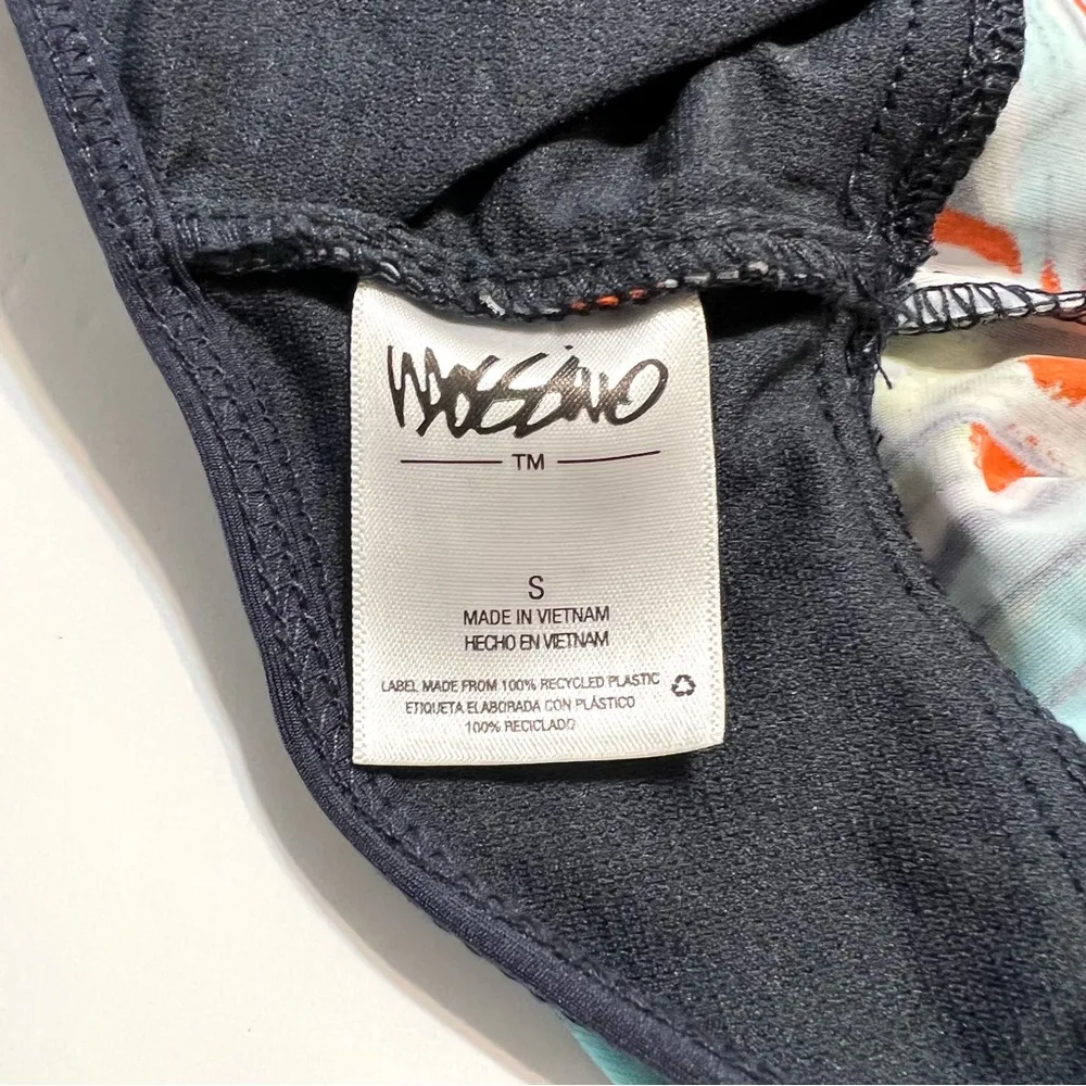 Mossimo Racerback Tankini Top Slate Multi Color Tropical Botanical Print NWOT S Gray - Image 8