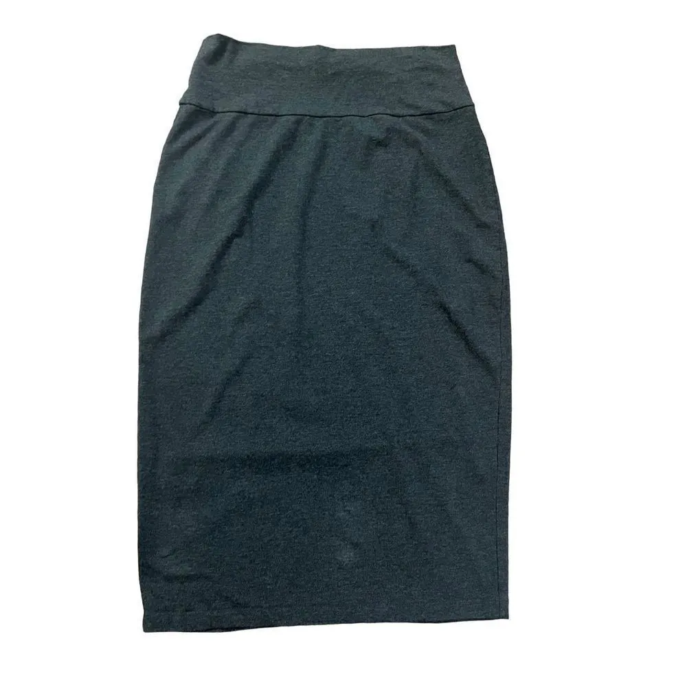 Eileen Fisher charcoal gray lyocell blend pencil skirt M - Image 2