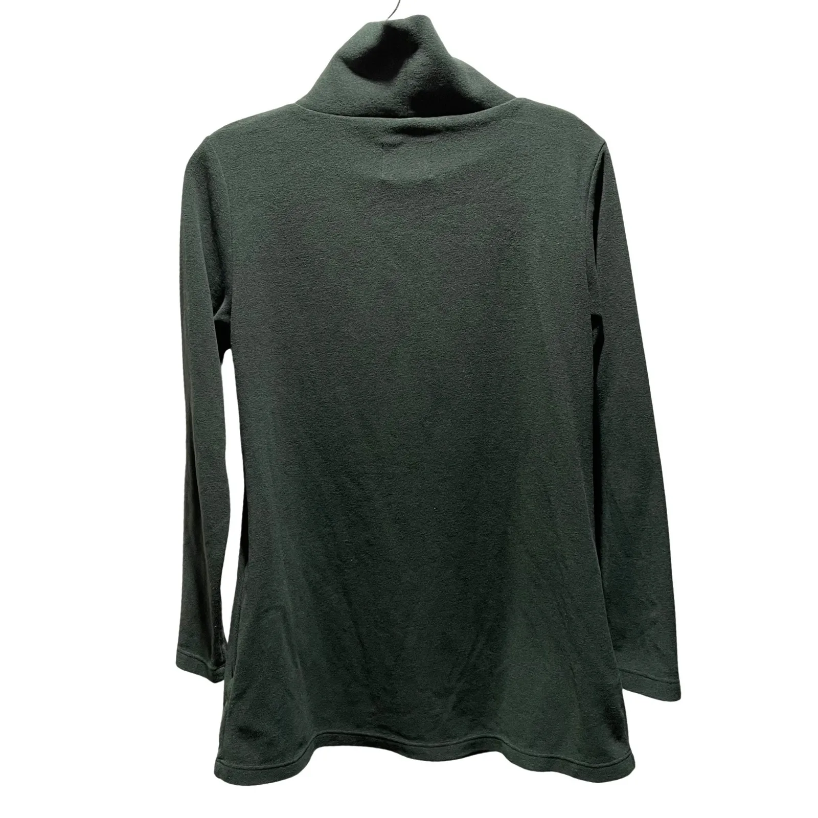 Dudley Stephens Cobb Hill Green Fleece Turtleneck Sweatshirt Top Size Small - Image 6