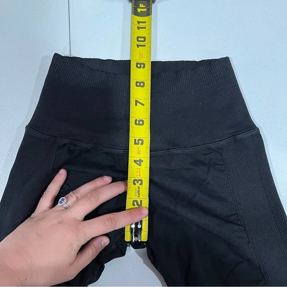 NWOT Free People Movement Black Cropped Moto Leggings - Image 8