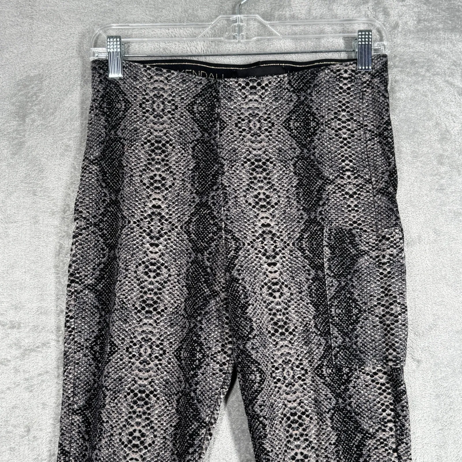Kendall + Kyle Pants‎ Womens Medium Brown Black Snake Print Rocker Edgy Grunge - Image 4