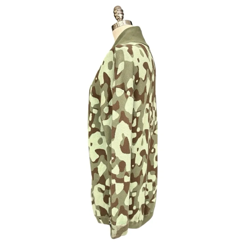 One Teaspoon Camo Knit Open Front Cardigan Jacket – Style 14644 – Size Small NWT - Image 4