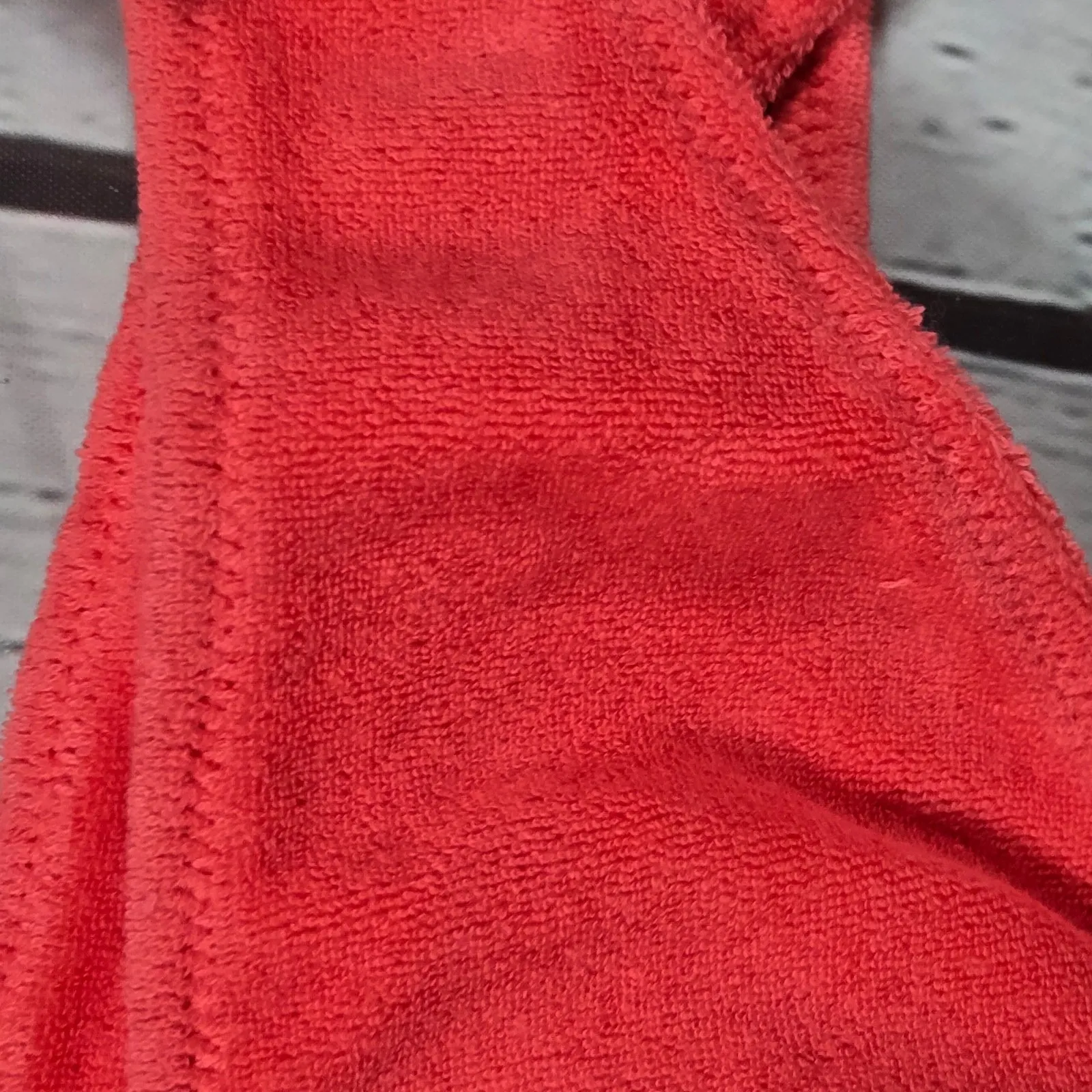 J. Crew Double-string triangle bikini top‎ in terry Pink 2X NWT - Image 3