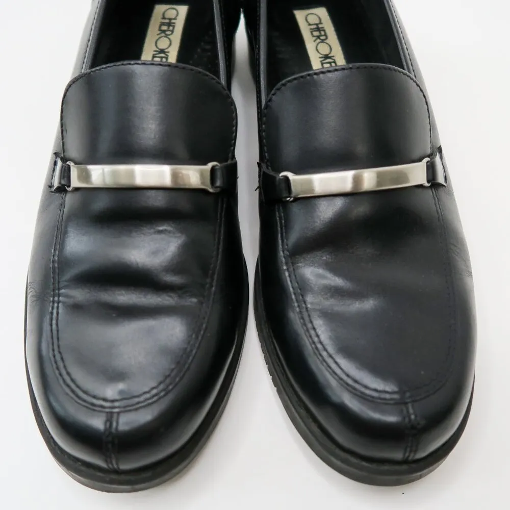 Vintage Y2K Cherokee Black Leather Loafers - Image 5