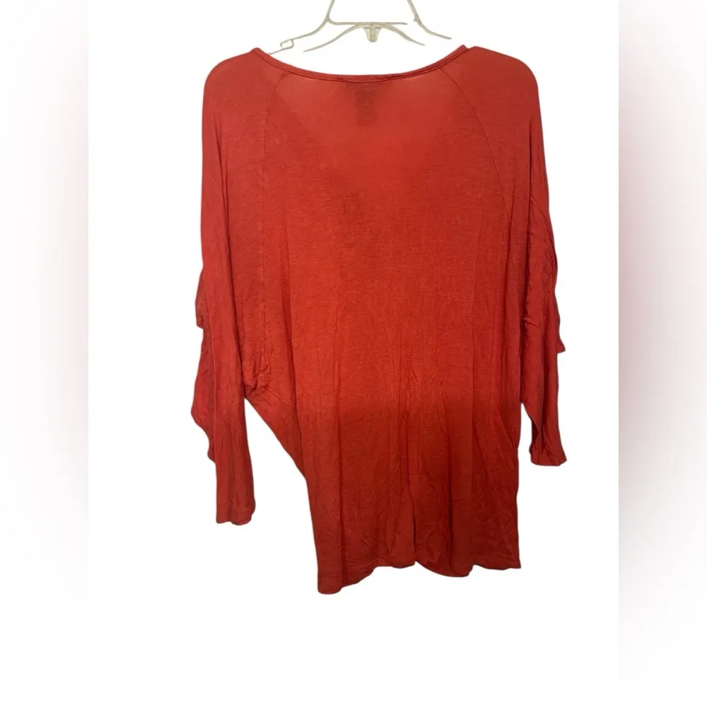 Elegant Women's Ruched orange Top - Image 2