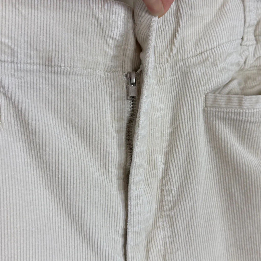 Maeve The Colette Wide Leg Corduroy Pants in Cream Size‎ 34 Tall - Image 6