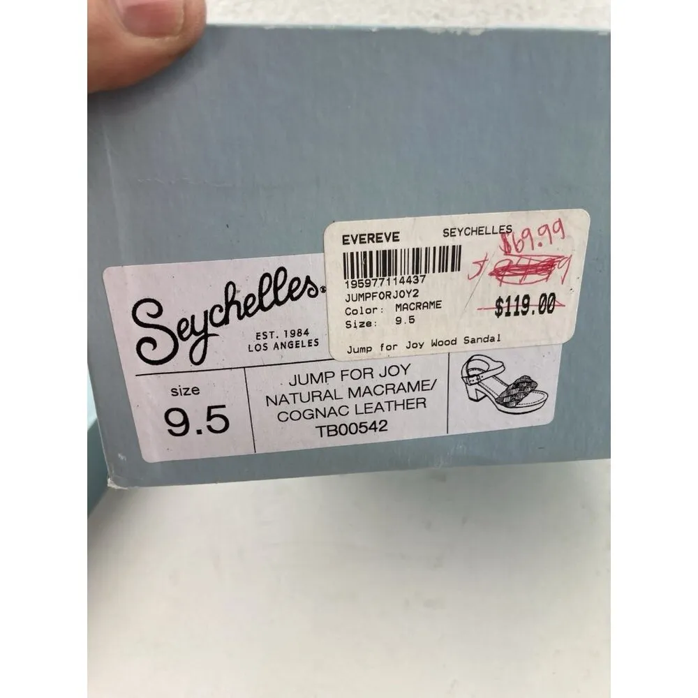 *Seychelles Platform Heel Womens 9.5 Macrame Leather Hippie Boho Festival Chunky - Image 12