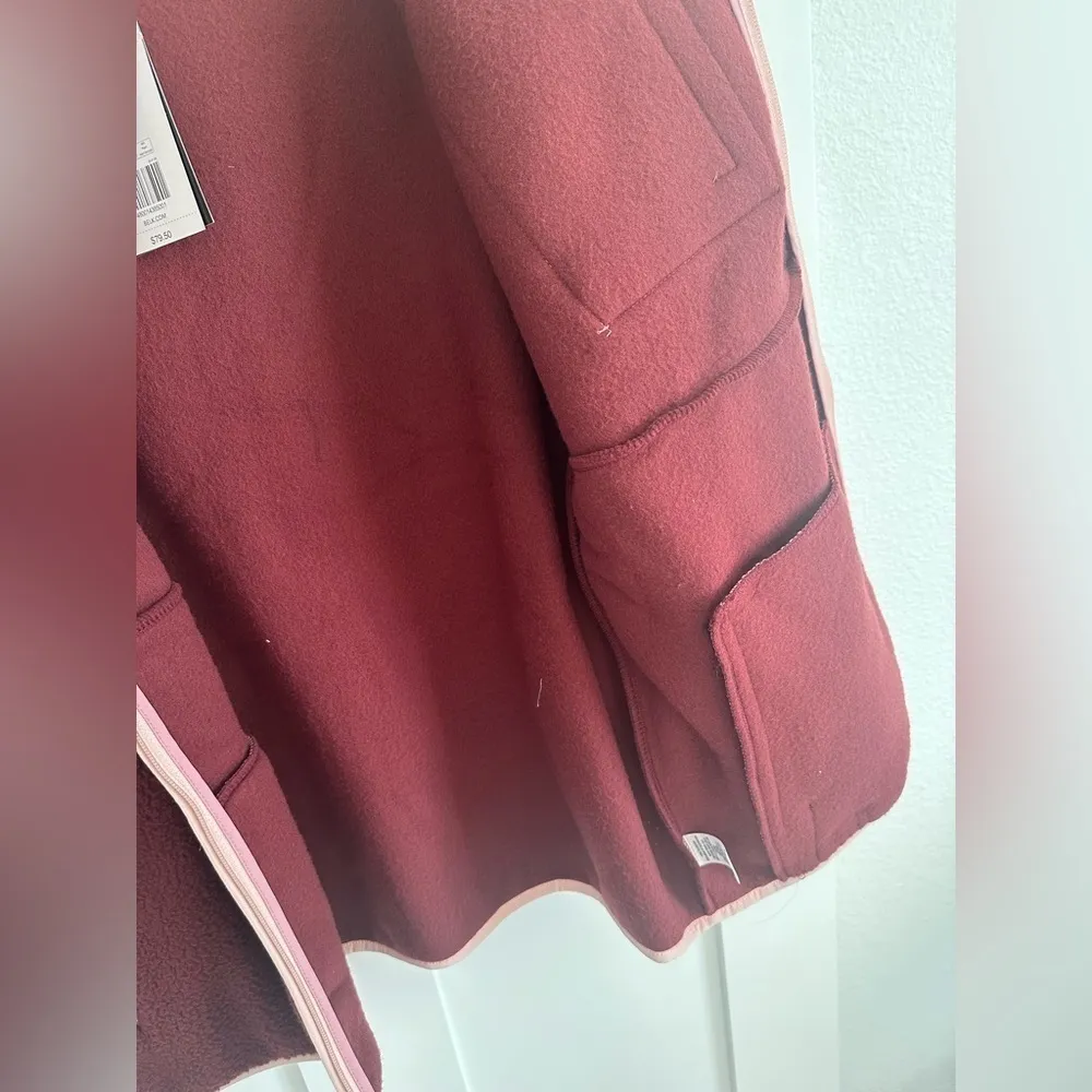 NWT Ocean+Coast Dark Brick Sherpa Zip - Image 6