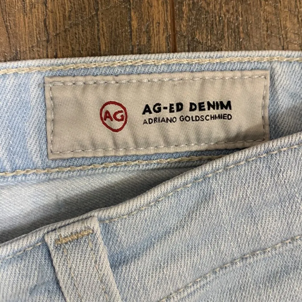 AG Adriano Goldschmied AG-ED Denim Prima Crop Cigarette Crop Light Wash Jeans - Image 3