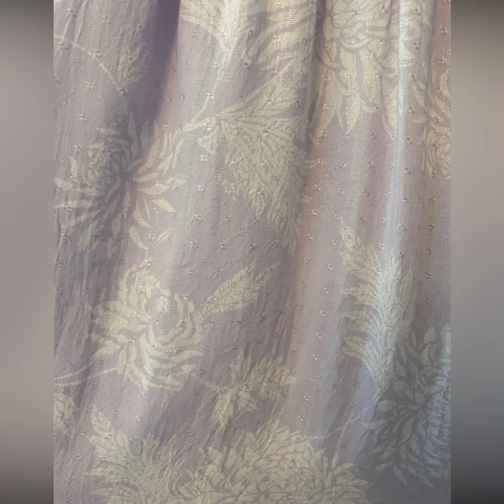 Lucky Brand Jenni cinched waist lavender floral dress size XS - Image 11