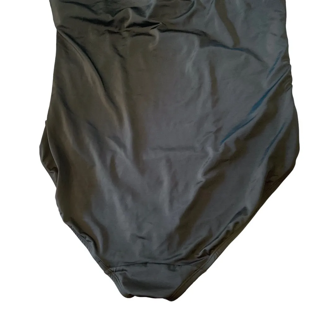 Women's Plus size Cacique Black Rainbow Strappy
Shoulder One-Piece Swim Suit - Image 7