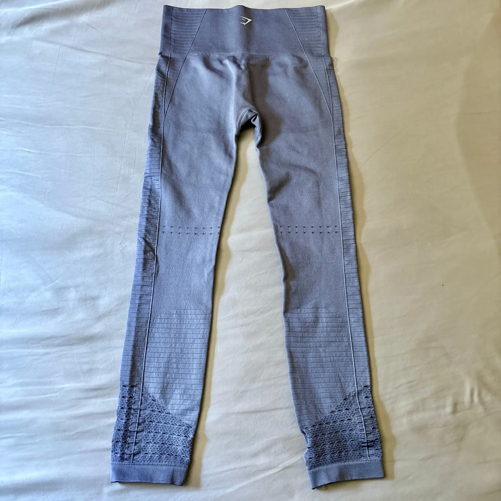 Gymshark Vital Seamless Leggings Gray Size Small High Waisted Gym Pants - Image 5