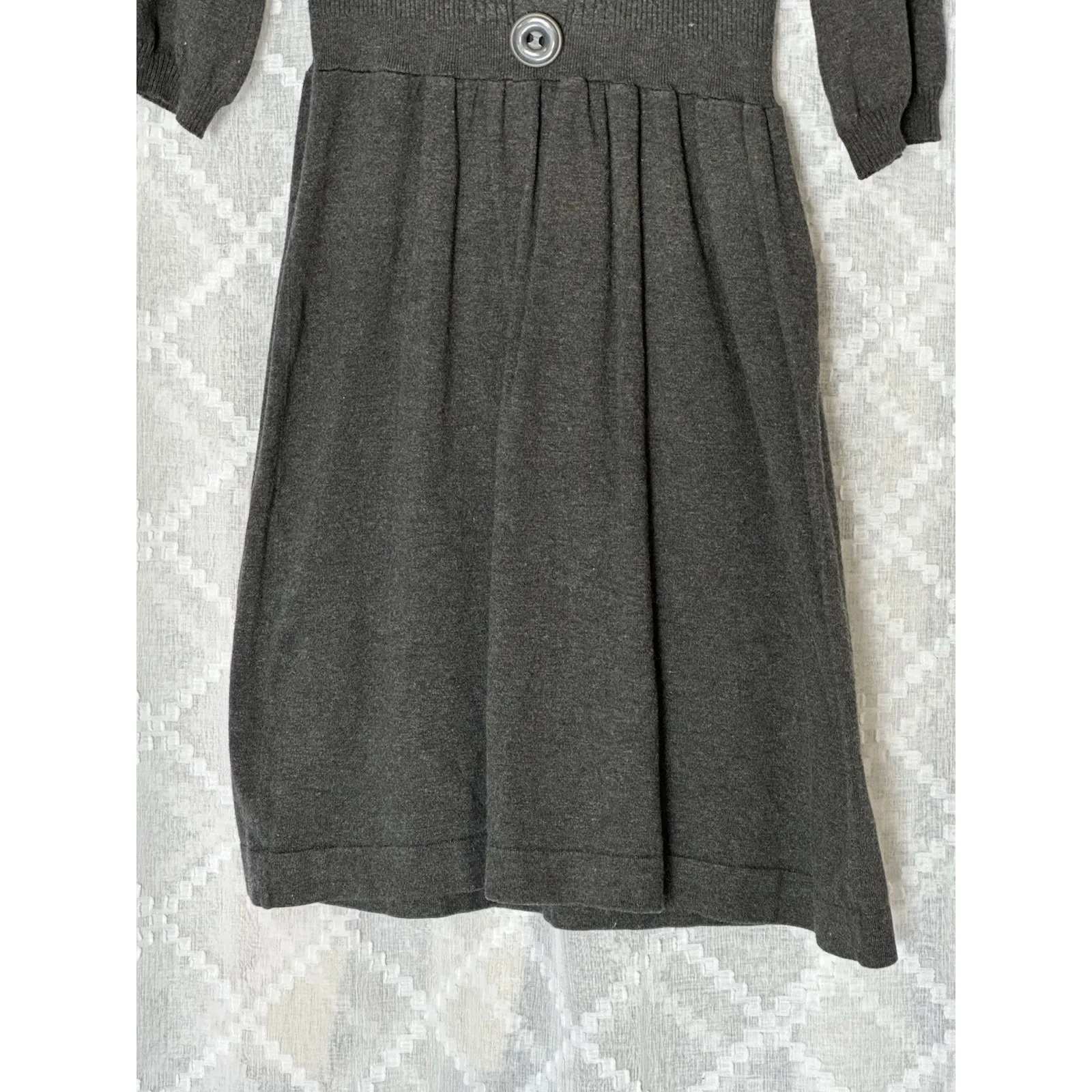 Vintage Y2K Candies Sweater Dress Womens M Black Knit Babydoll Empire Waist Goth Size M - Image 5