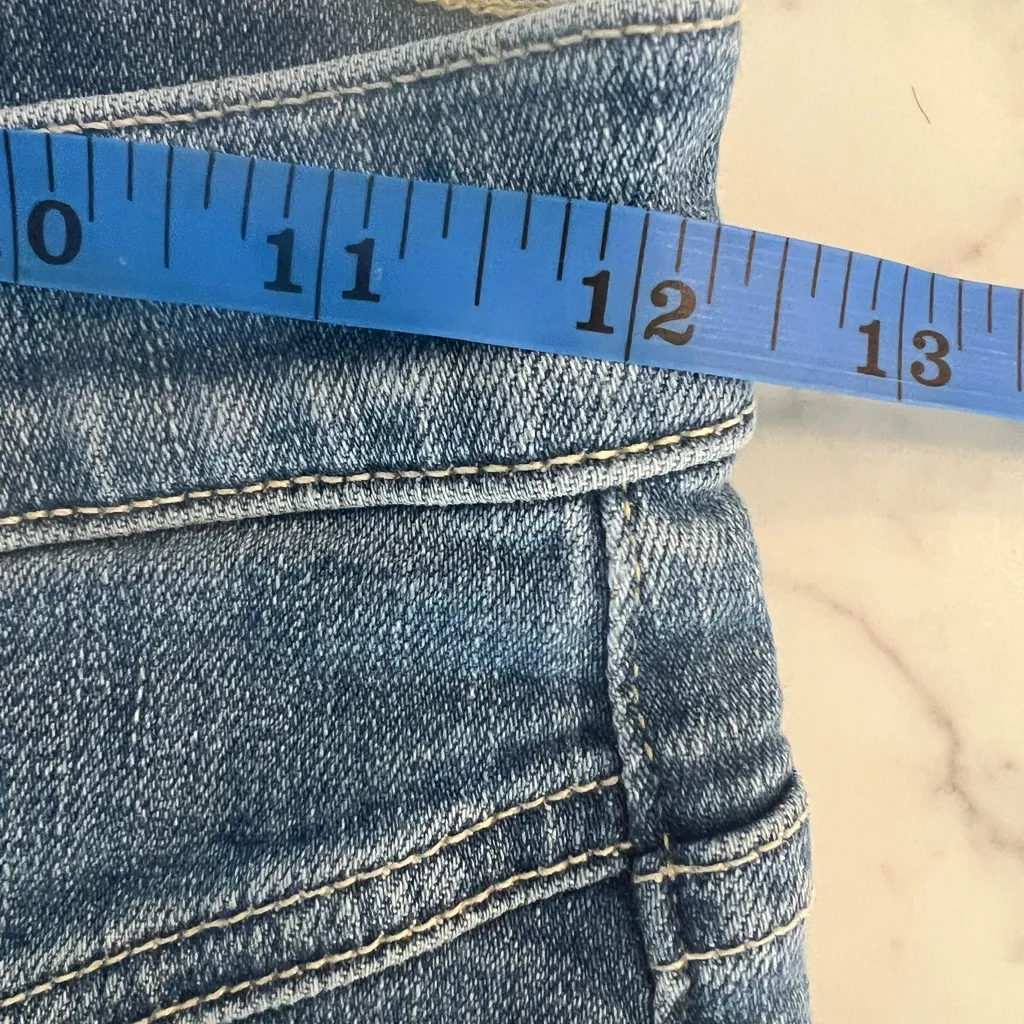 Mother Jeans The Seamed Swooner Hover Size 25 Blowing Kisses EUC Blue - Image 5