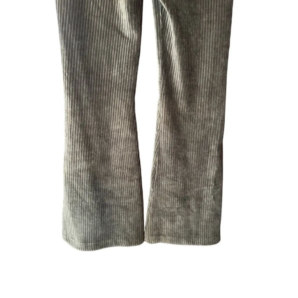 Aerie Medium Green Velvet Elastic Pants - Image 12