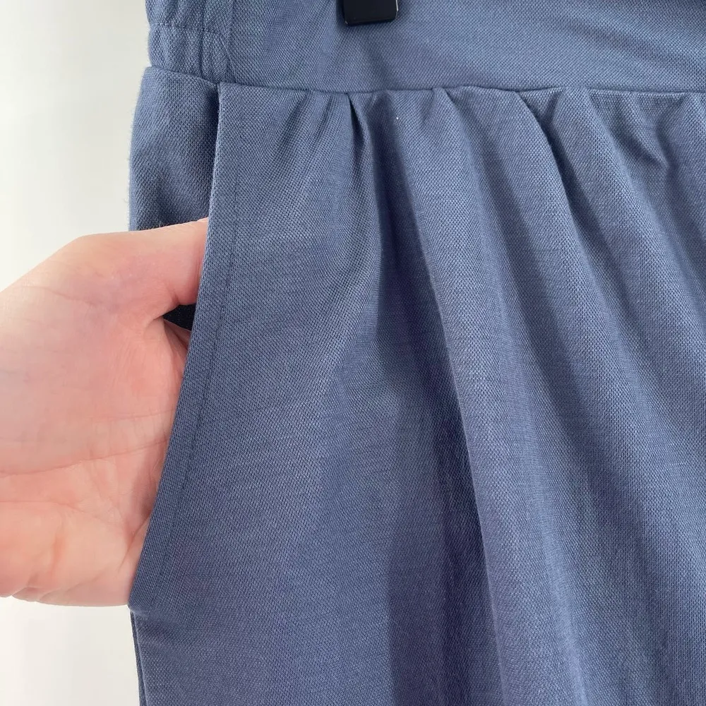 BOBEAU Pull On Pants Size Medium Indigo Blue Wide Leg NWT Rayon Nylon Blend Crop - Image 5