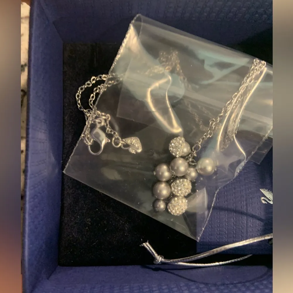 swarovski rumor Pearl cluster holiday designer silver limited edition - Image 10