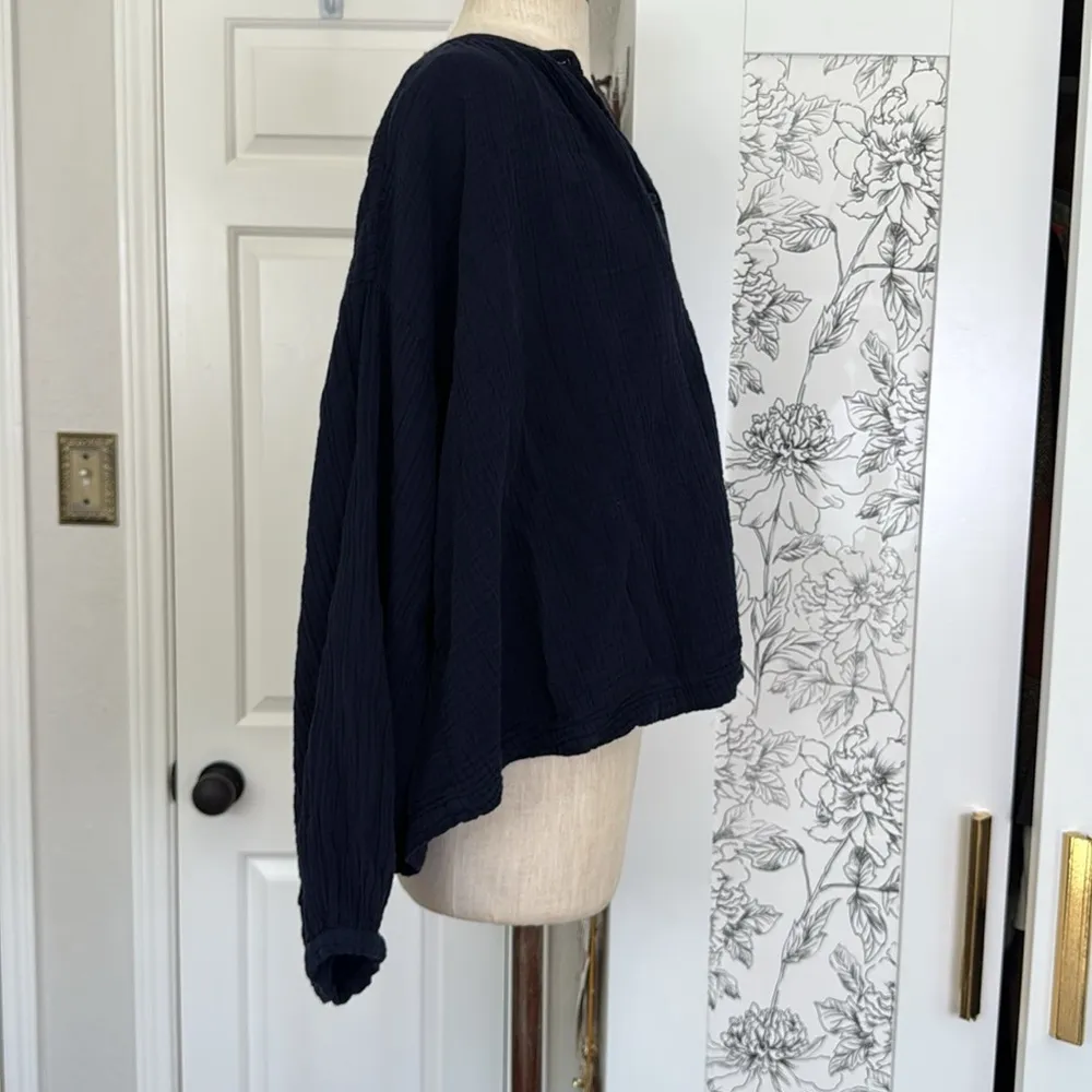 Sundry cotton gauze balloon sleeve blouse - Image 11