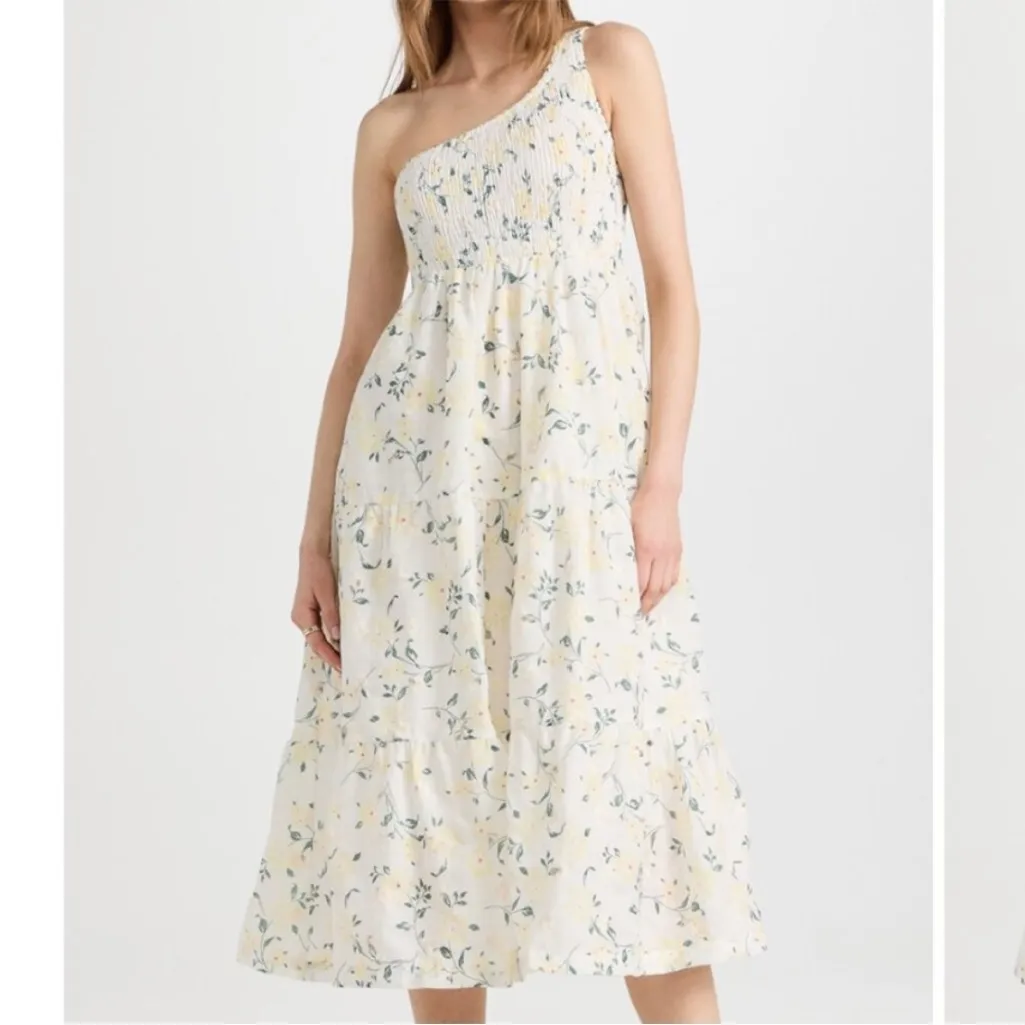 En Saison Lou Lou Midi Embroidered Dress Floral Sz L White Size L - Image 4