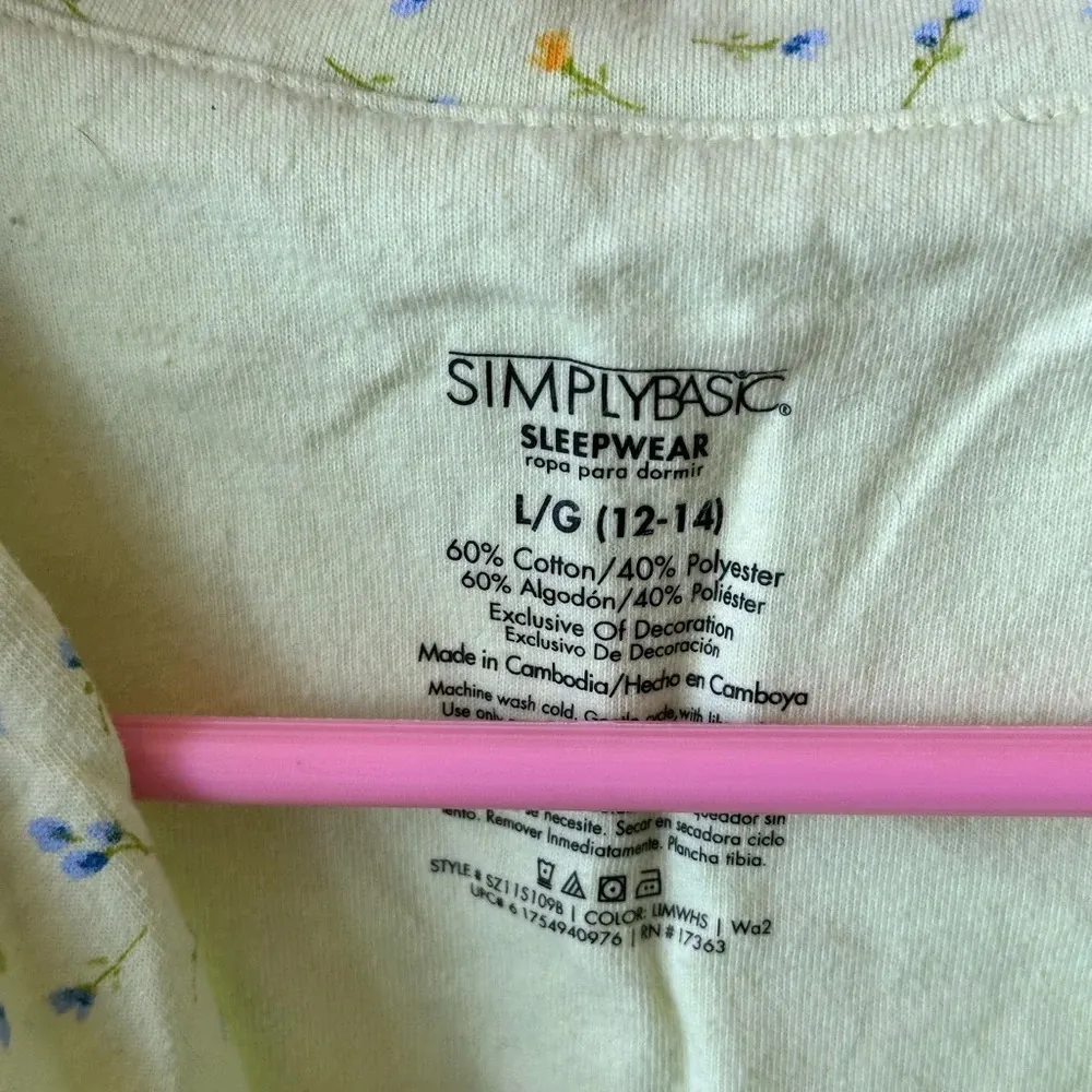 Size large pajama top Green - Image 2