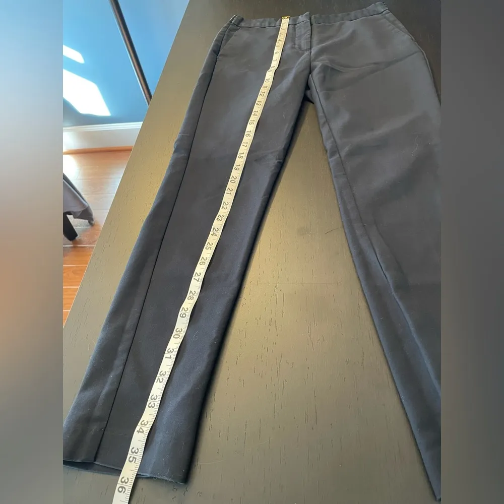 ZARA Basic Dark Navy Blue Exposed Elastic Waist Skinny Dress Pant Women’s Size S - Image 5