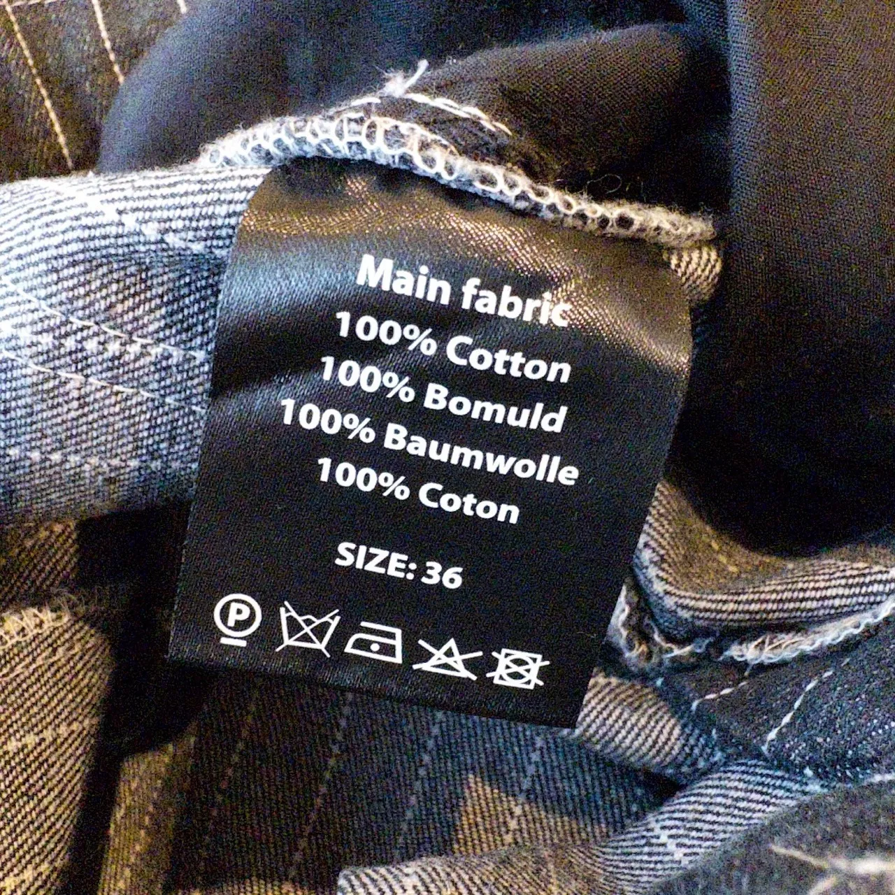 Baum Und Pferdgarten Nanny Jeans Pinstripe Wide Leg Drawstring Waist Size 36 EUR Gray - Image 5