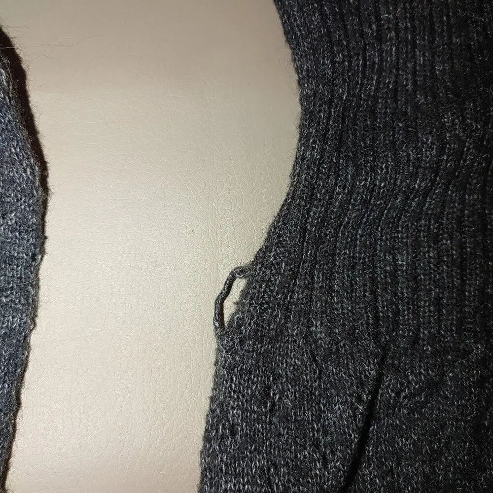 Hallhuber Trend Sweater Gray Dress Size Small Belt Loops Mohair Wool Nylon Poly - Image 3