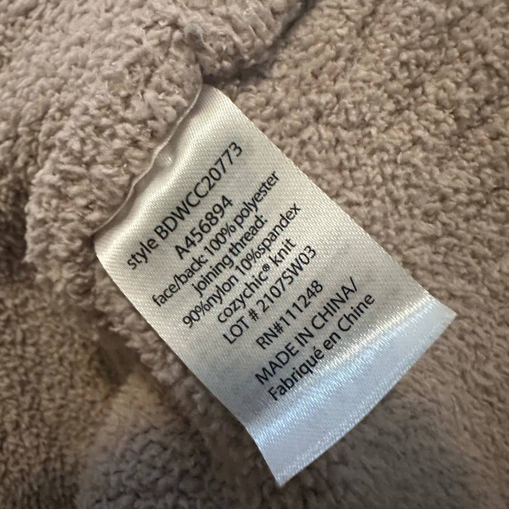 BAREFOOT DREAMS COZYCHIC MIXED SHEARLING PULLOVER SWEATER M - Image 5