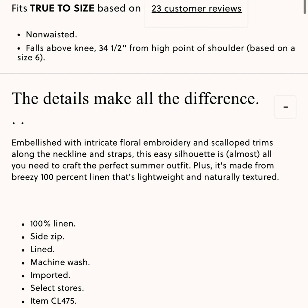 J.Crew  Embroidered linen shift dress - Image 3