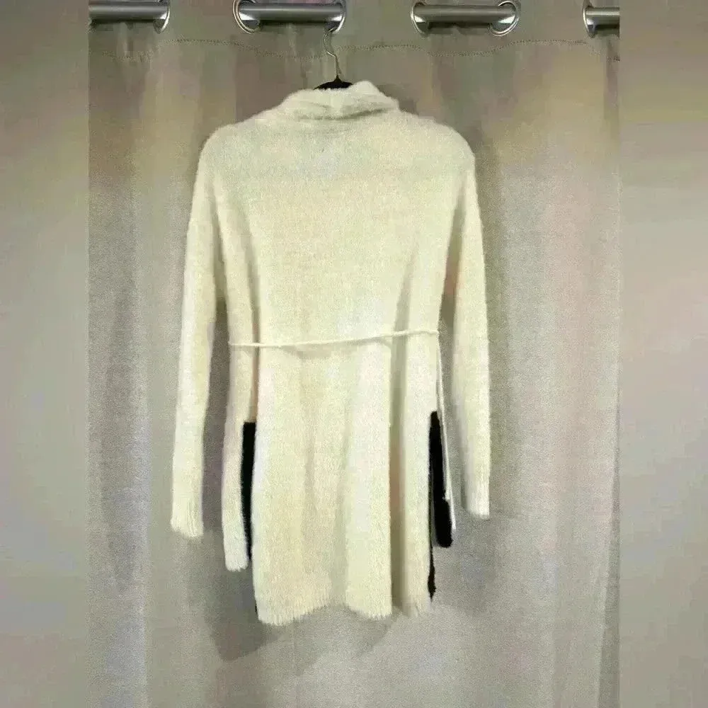 Womens White Cowl Neck Lysse Sweater Dress - Image 4