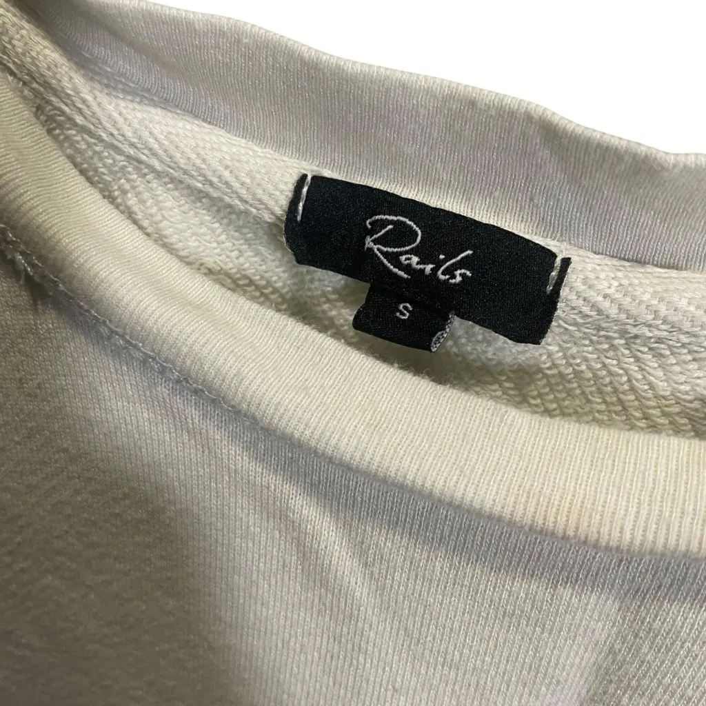 Rails S Multicolor Tie-Dye Pullover Sweatshirt Cotton Blend Blue/White - Image 3