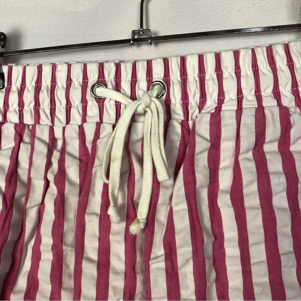 Urban Outfitters UO Anna Dolphin Hem Pink & White Stripe Mini Skirt S - Image 4