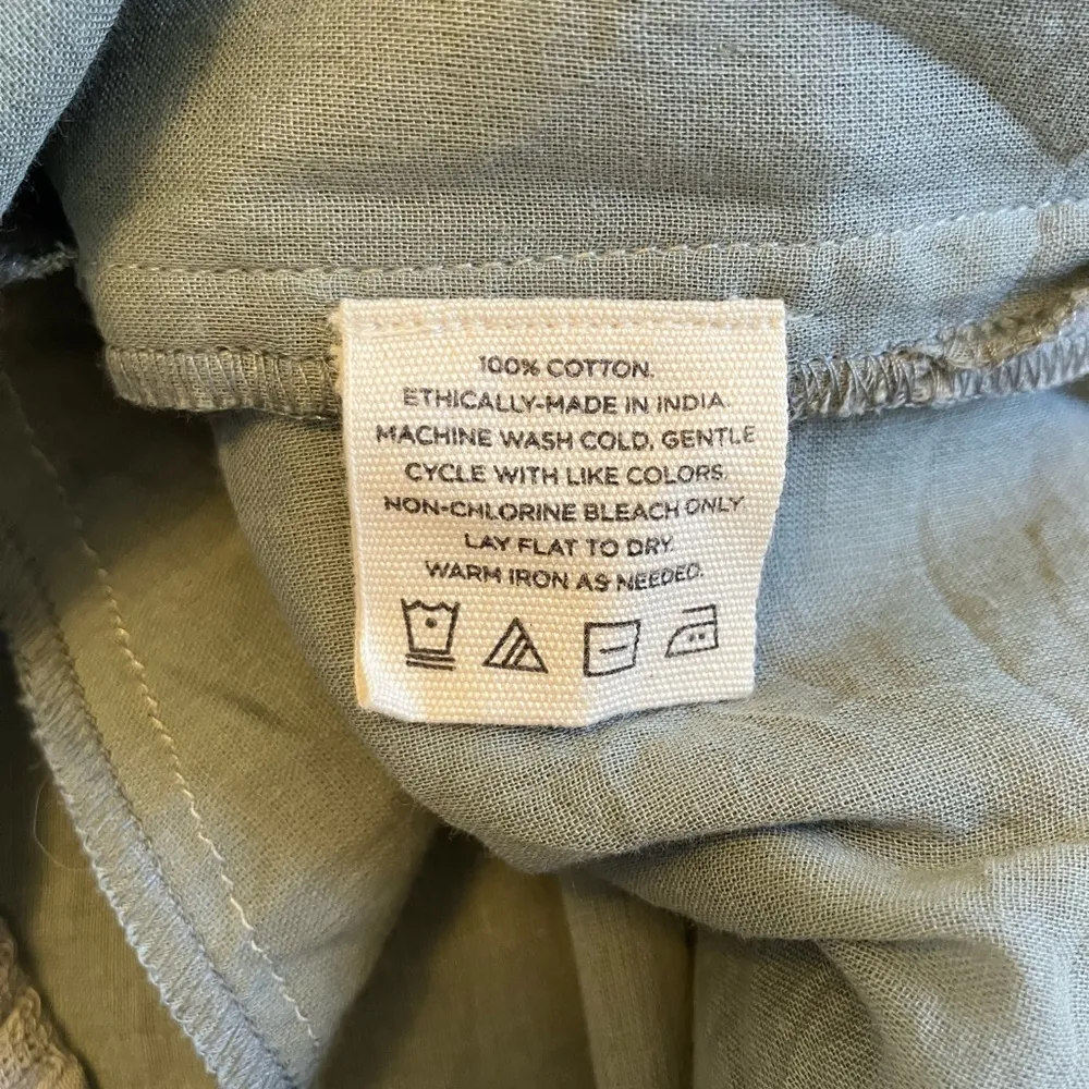 Laude The Label High Rise Cotton Shorts M Green Size M - Image 4