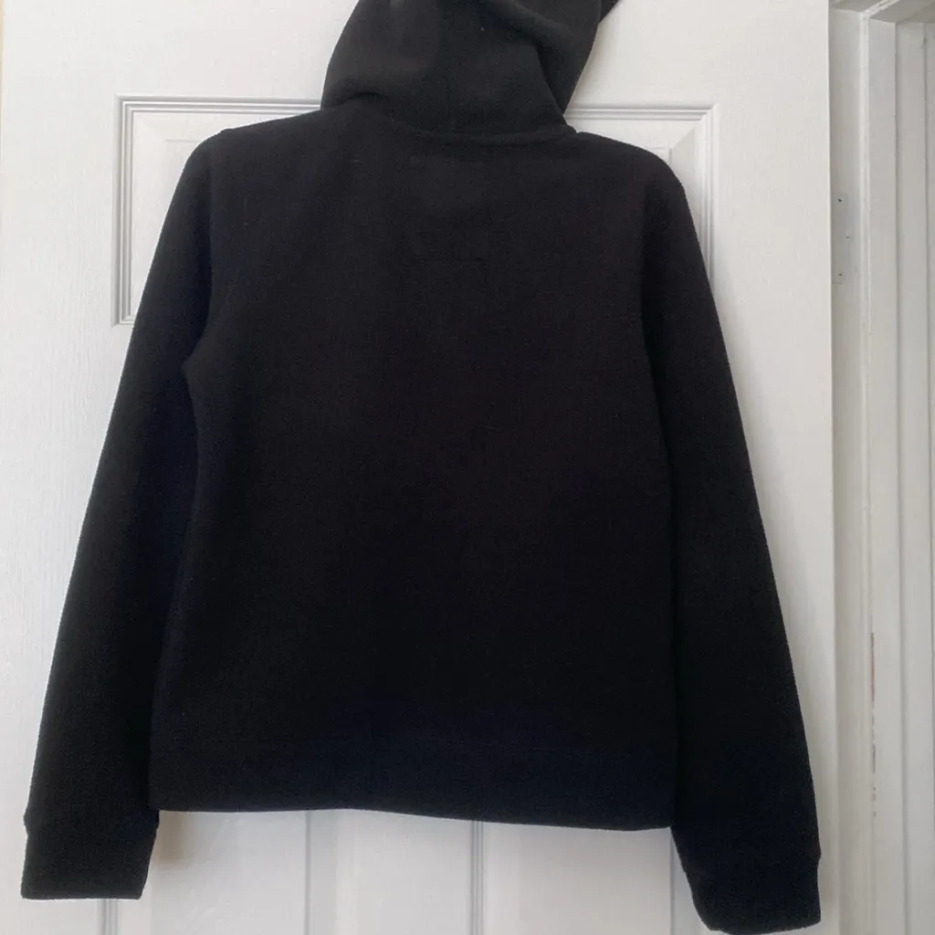 Aeropostale Women’s Full Zip Black and Pink Fleece Hoodie - Image 6