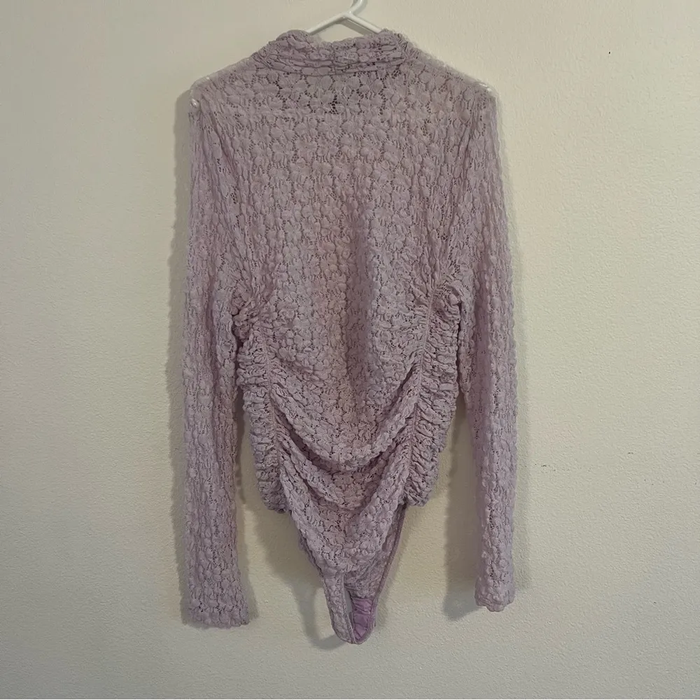 Free People Tops Free People Day N Night Lace Bodysuit In Lilac - Image 5