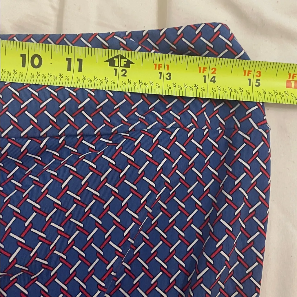 J. McLaughlin Catalina Cloth Newport Travel Pants Womens Small Blue Geometric - Image 5