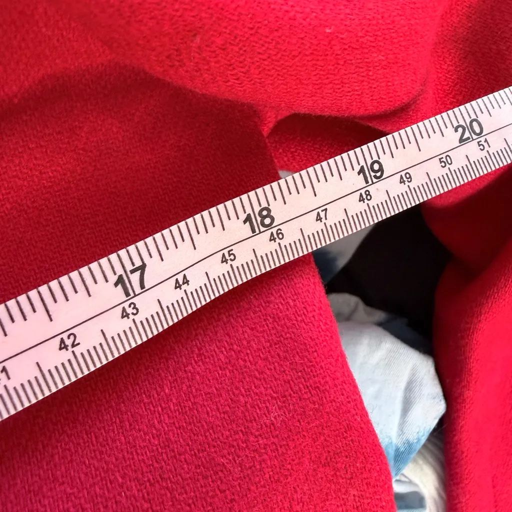 Vintage bankers club women’s wool 80’s 90’s office woman red blazer accent Size 8 - Image 10