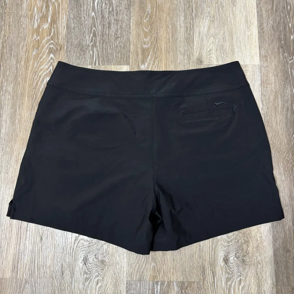 Slazenger Hydro-Dri Women's Athletic Golf Tennis Black Shorts Size 10 EUC - Image 3