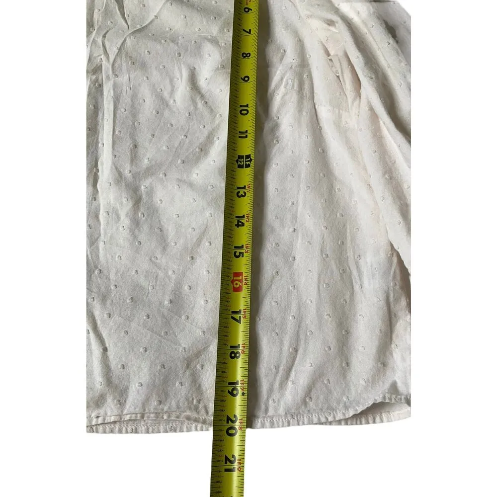 Modcloth Princess Highway Light Peach Cotton Round Neck Women's Size 12 | 35-23 - Image 6