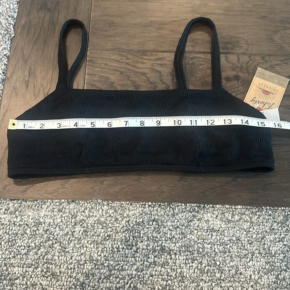 NWT Faherty Seascape Bikini Top and Bottom Sz L Black Size L - Image 8