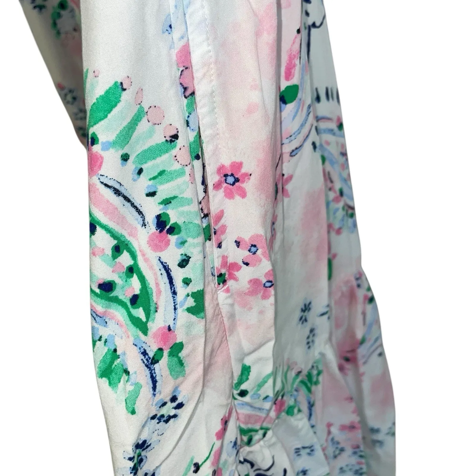 Crown & Ivy Dress Womens L White‎ Floral Long Ruffled Fairycore Cottagecore - Image 3