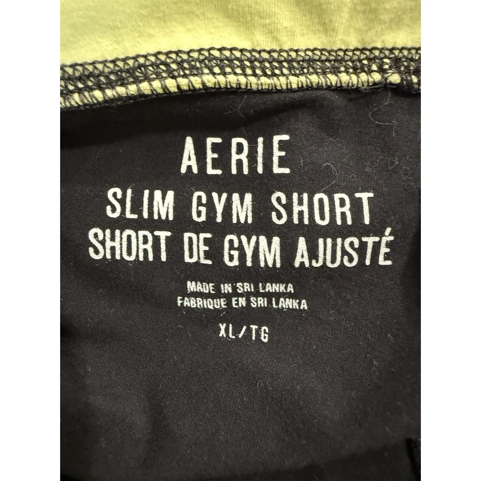 Aerie‎ Slim Gym Shorts  Waistband Size XL Black Core Athletic - Image 3