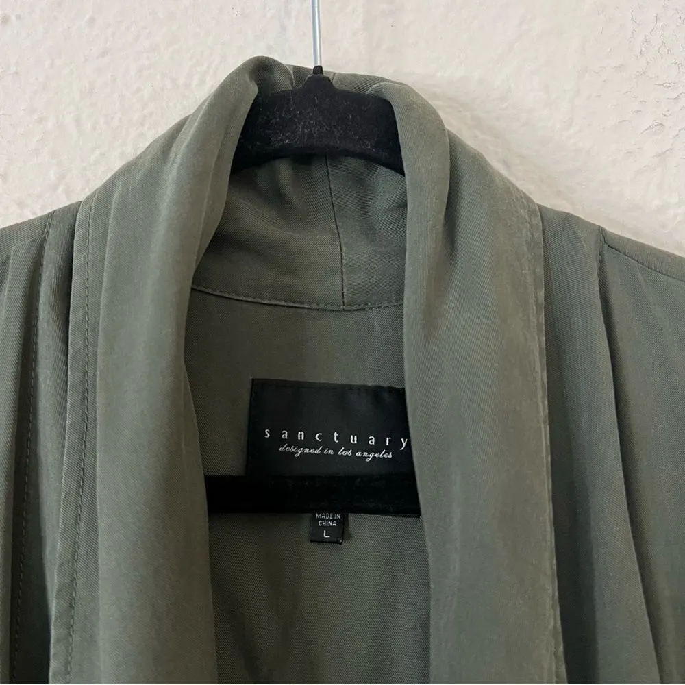 Sanctuary Army Green Utility Vest Size Large - Image 4