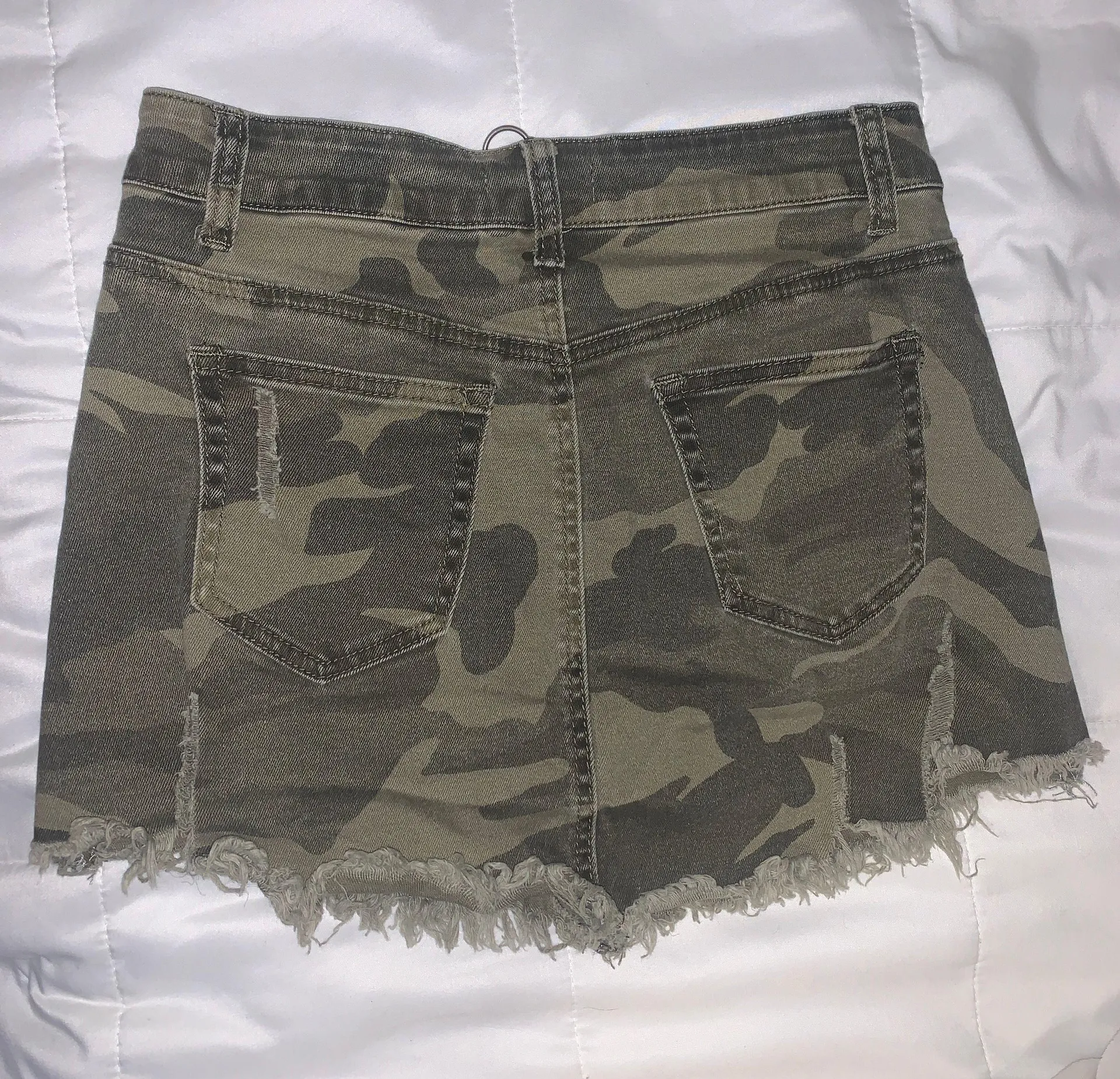 Camo Denim Skirt - Image 3