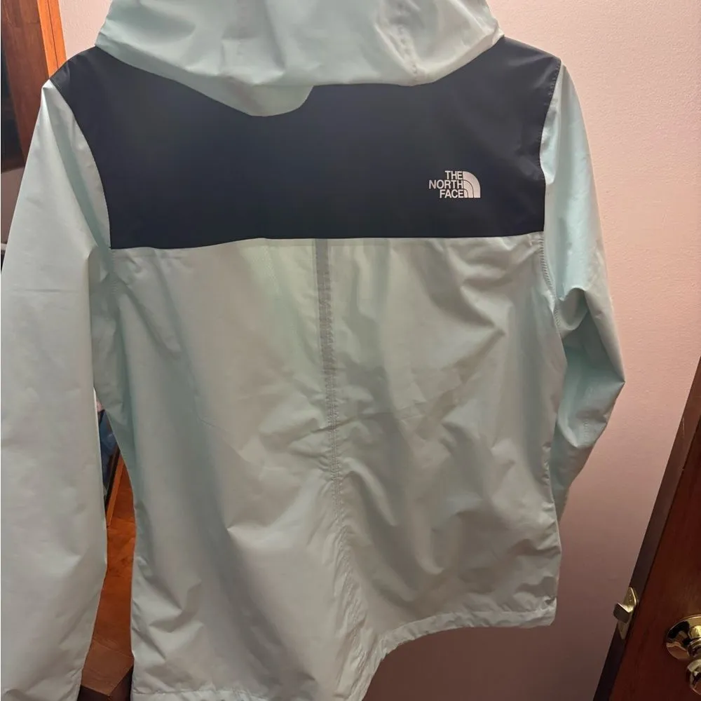 North Face ANTORA HOODED RAINCOAT IN BABY BLUE - Image 2